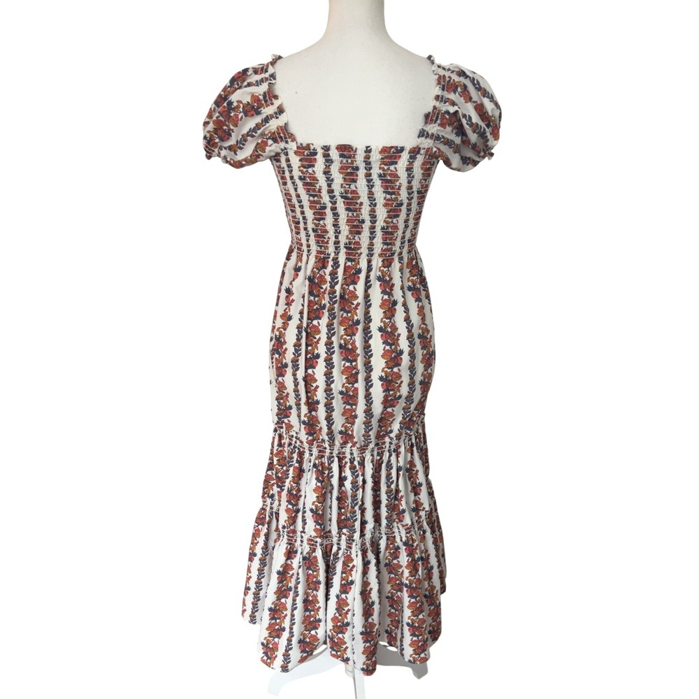 O.P.T. Daphne Floral Smocked Midi Dress by Anthropologie SZ: XS - Picture 6 of 12